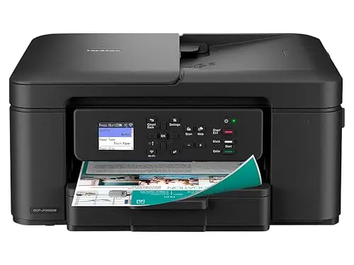 Brother DCP-J1360DW Imprimante à Jet d'encre compacte sans Fil 3-en-1 (Impression/Copie/Scan) - WiFi - Compacte sans Fil, Eligible au Forfait EcoPro