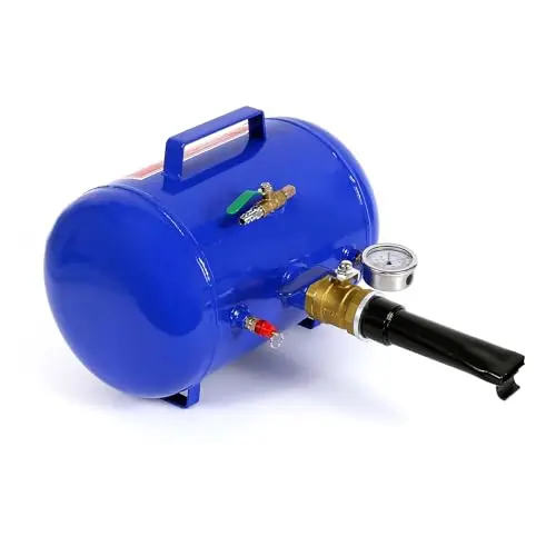 WilTec Booster de pneus Canon à air 19l Gonfleur pneumatique de pneus Compresseur Jante 10 Bar Max.