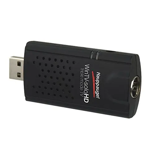 Hauppauge WinTV-soloHD modèle 01589 - Tuner TV USB - TNT-HD, télévision numérique TNT (DVB-T2, DVB-T, DVB-C) pour Ordinateur Portable ou PC Windows 11, 10, 8 ou 7. pour USB 2.0 ou 3.0