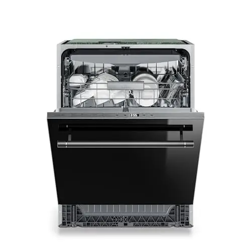 Lave-vaisselle encastrable Klarstein Luxara - Lave-vaisselle intégré pour 14 réglages, 8 programmes, AquaStop protection contre les fuites, Eco Wash, faible consommation d'eau