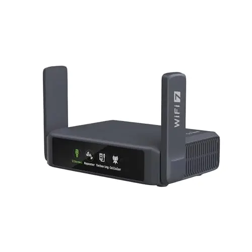 GL.iNet GL-BE3600 (Slate 7) Routeur de Voyage Portable, Routeur Gigabit Wi-FI 7 Double Bande de Poche, OpenVPN et Wireguard pour Wi-FI publique et hôtelière, Entreprises/Aux Croisières/RV/Aux Avions