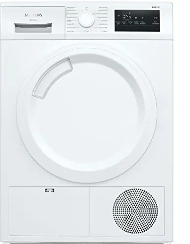 Siemens WT43HV03 iQ300 Sèche-linge pompe à chaleur 7 kg - Programme extérieur - Nettoyage doux - Technologie AutoDry pour protéger vos vêtements - Facile à nettoyer - Filtre easyClean