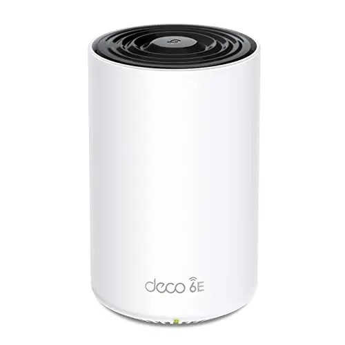 TP-Link Deco WiFi 6E Mesh AXE5400Mbps Deco XE75(1-Pack), Routeur et répéteur tri-Bande, Couverture jusqu'à 270 m², WPA3, idéal pour Grandes Maisons, Compatible avec Amazon Alexa, 3 Ports Gigabit