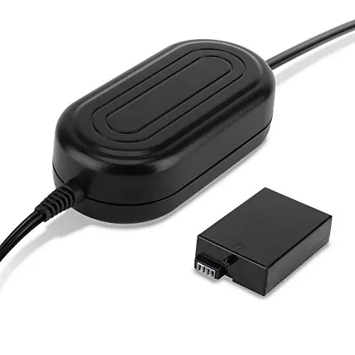 subtel Alimentation + Coupleur DC accumulateur factice Appareil Photo ACK-E8 (CA-PS700 + DR-E8) Compatible avec DC Coupler, Accu Dummy ca. 3m Charge Timelapse