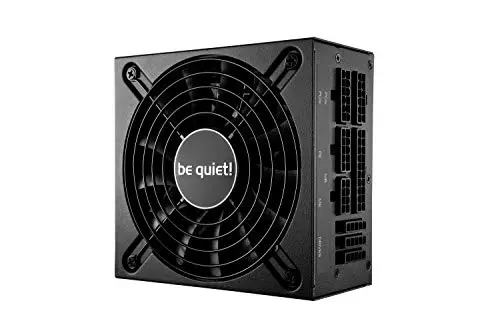be quiet! SFX L Power 600 W, 80 Plus Gold, Ventilateur de qualité 120 mm à régulation Thermique, 4 connecteurs PCIe pour GPU puissants, câbles modulaires, Cache Adaptateur d'alimentation SFX/-ATX