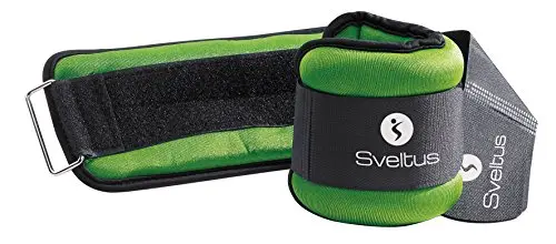 Sveltus 0942_1 kg - Bracelets lestés - lycra 1kg (la paire- 1kg x 2) - Vert
