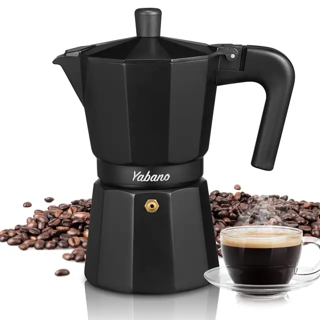 Yabano Cafetière Italienne Moka 6 Tasses Céramique