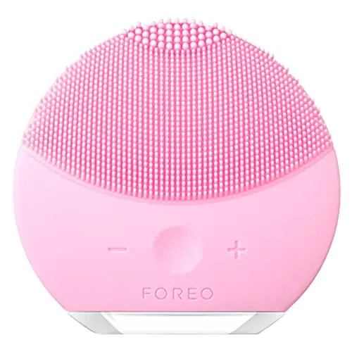 FOREO LUNA mini 2 Brosse nettoyante visage, Accessoires de voyage, Massage faciale électrique, Soins ultra-hygiéniques tous types de peau, Nettoyage facile, Brosse électrique silicone