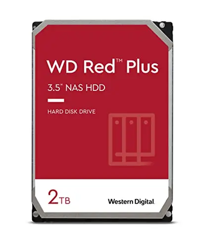 WD Red - WD20EFRX - 2TB 3.5" NAS Disque Dur Interne - 5400 RPM Class, SATA 6 Gb/s, CMR, 64MB Cache