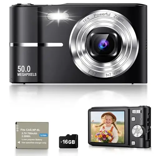 ejxhknf appareil photo compact 50mp