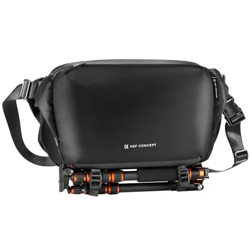 K&F CONCEPT Sac à Dos pour Appareil Photo, Sac à bandoulière Sac carré Sacs de Photographe Étui pour Appareil Photo Reflex Compatible avec Canon/Nikon/Sony/DJI Mavic Drone, L