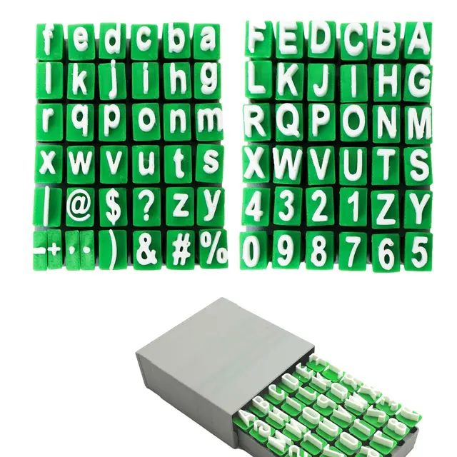 2 timbres lettres alphabet, FORMVERSITY tampons d'argile pochoirs lettres, tampon pour écrire sur céramique Alphabet, pochoirs lettres, set de timbres d'alphabet pour argile et céramique (a-z et A-Z)