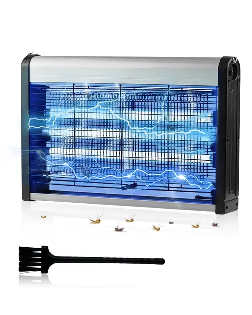 Lampe Anti Moustiques LED 30W, 2500V Tueur d’Insectes Électrique UV, Double Grille Sécurisée, 3 Tubes LED Économie d’Énergie, Efficace 20-120m², Anti Moustique Intérieur/Extérieur