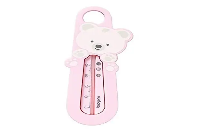 Thermomètre de bain flottant pour bébé - Rose