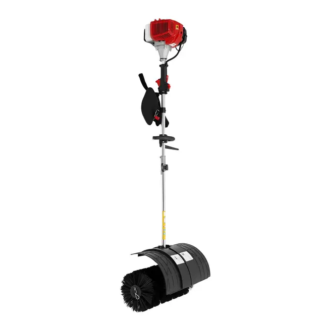52CC Balayeuse à essence 2 temps 2,3 CV Balai à essence 1,7 kW pour gazon artificiel, routes, fermes, allées, trottoirs, terrains de golf, terrains de football