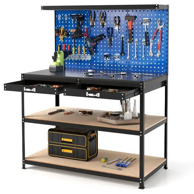 GYMAX Établi de Garage