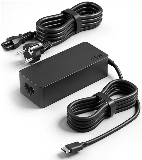 Chargeur USB C 65W pour Lenovo,Ordinateur Portable Compatible avec ThinkPad Carbon X1 T14 T15 L14 T480 T490 T580 Chromebook C330 S330 100e,Yoga C930 C940 720,Type C Adaptateur Secteur