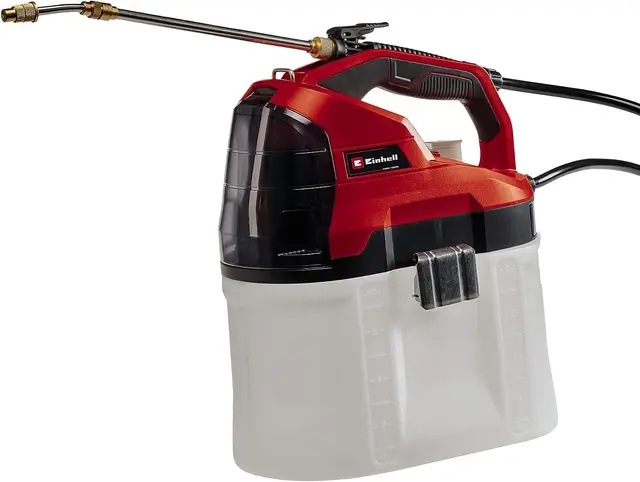 Einhell Pulvérisateur à Pression sans Fil GE-WS 18/75 Li-Solo Power X-Change (18V, Pompe Automatique, réservoir Transparent, Lance télescopique) Livré sans Batterie ni Chargeur