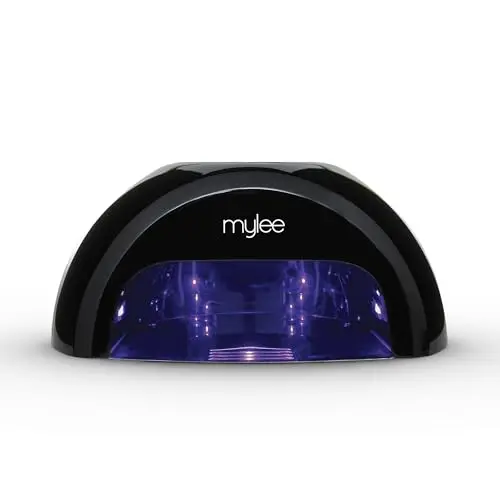 Mylee Grande lampe LED pour vernis en gel avec technologie convexe pour 5 doigts. Base amovible, mode basse température et écran digital pour le décompte