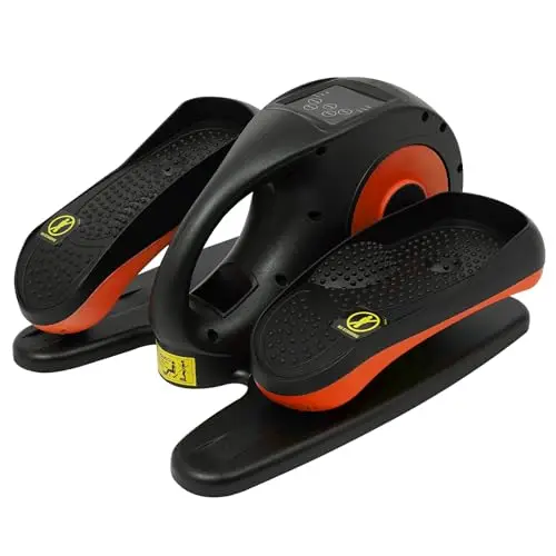 Ellipse Trainer Sous Bureau Elliptique Trainer Portable Mini Elliptique Trainer pour la Maison et le Bureau avec Télécommande Appareil d'entraînement à Pédale Assise avec pour Adolescents, Seniors et