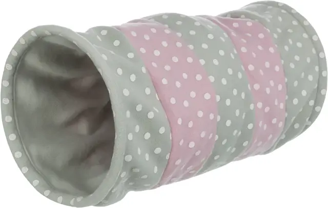 Trixie Tunnel de Jeu, Polaire, ø 25 × 50 cm, Multicolore
