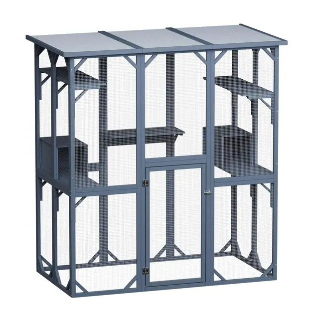 WilTec Enclos extérieur pour chats