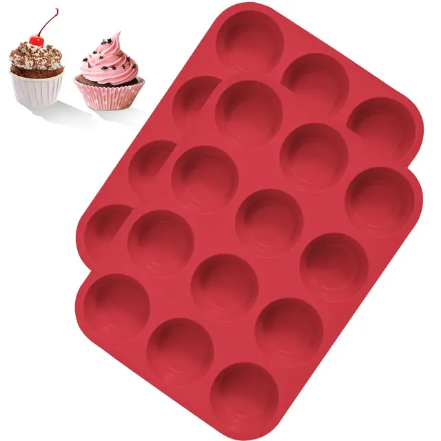 BASVII Moule Silicone Cupcakes