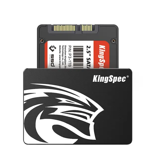 KingSpec SSD SATA III 4 To 6 Go/s, SSD SATA 2,5" avec flash NAND 3D, disques durs internes pour ordinateur portable et PC de bureau (vitesse R/W jusqu'à 550/520 Mo/s)