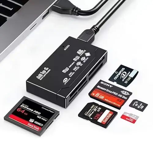 Kmuqshy Lecteur de Cartes Mémoire USB 2.0