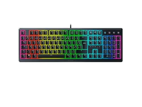Razer Ornata V3 - Clavier Gamer à Profil Bas (Switches Méca-Membrane, Repose-Poignet Ergonomique, RGB Chroma, Touches en ABS Vernies aux UV) Clavier AZERTY | Noir