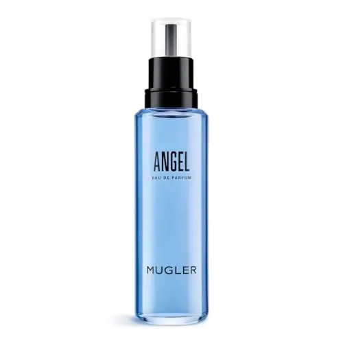 MUGLER Angel - Eau de Parfum Rechargeable Pour Elle - Parfum Femme - Ambré Gourmand - Patchouli, Accord Praline & Absolu de Vanille - Tenue Longue Durée - Spray Vaporisateur