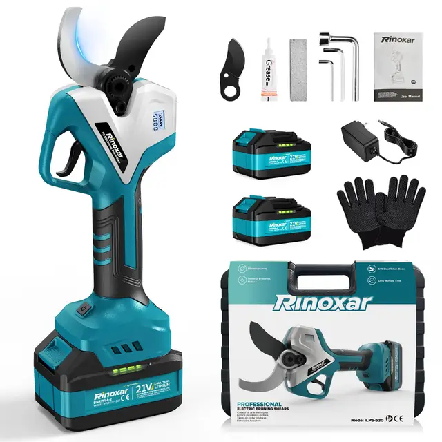 RINOXAR PS-530 Sécateur Électrique sans Fil 50 mm