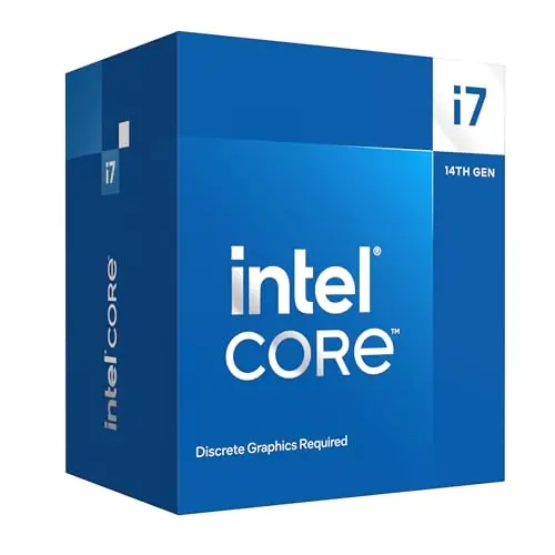 Intel® Core™ i7-14700F, processeur pour PC de Bureau, 20 cœurs (8 P-Cores + 12 E-Cores) jusqu'à 5,4 GHz