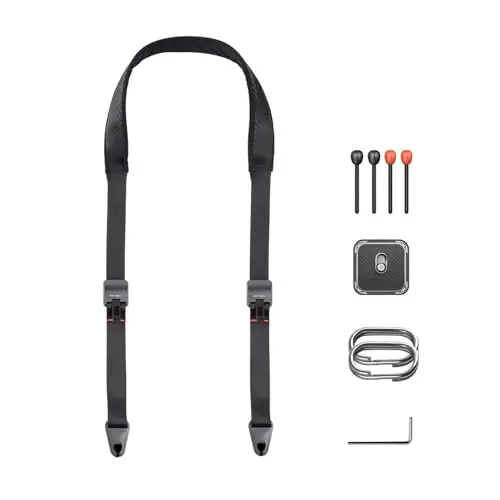 PGYTECH Bandoulière pour Appareil Photo Sling Sangles d'Appareil Photo pour Photographes Boucles De Dégagement Rapide Réglables pour Dslr Slr Sangle De Cou pour Appareil Photo-Noir