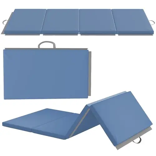 HOMCOM Tapis de gymnastique pliable