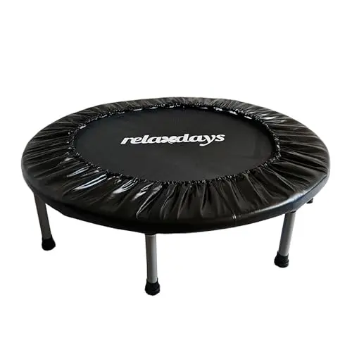 Relaxdays Trampoline d'intérieur Ø95 cm, Mini Trampoline Pliable jusqu'à 100 kg, Sport & Gymnastique, Choix de Couleurs