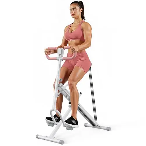 MERACH 2-en-1 Machine à Squats et Rameur