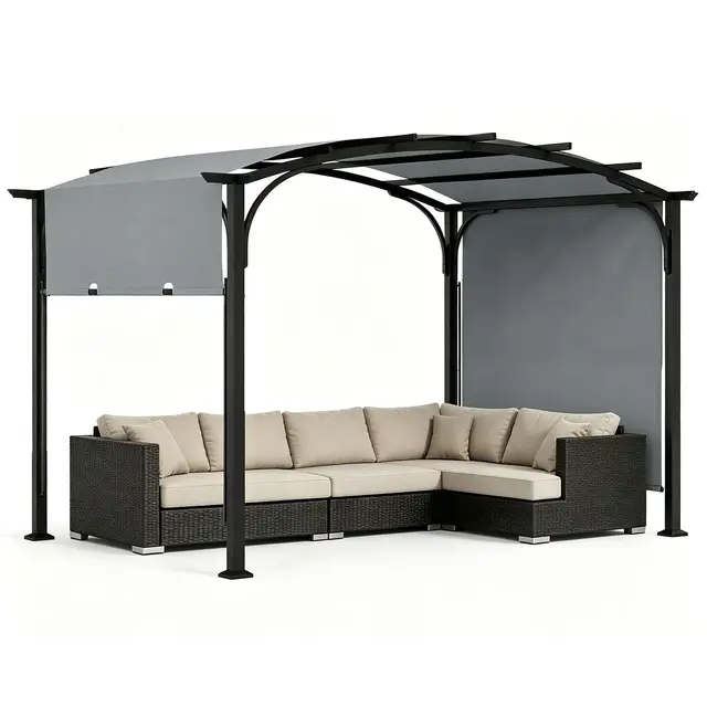 RELAX4LIFE Pergola Toit Rétractable
