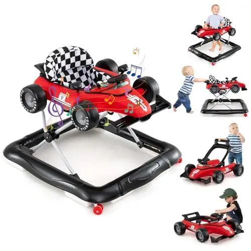 GOPLUS CD21384 Trotteur bébé 4 en 1