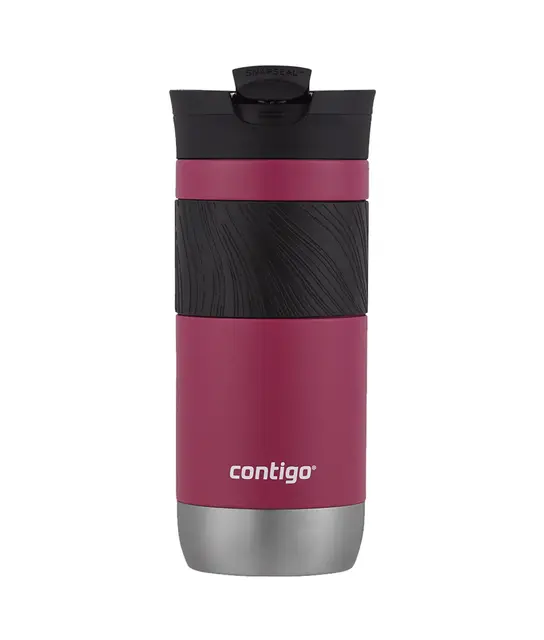Contigo Byron 2.0 Mug isotherme, en inox avec fermeture Snapseal, mug à café à emporter, 100% étanche, couvercle compatible lave-vaisselle, sans BPA, conserve au chaud jusqu’à 6 heures, 470 ml