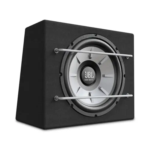 JBL Stage 1200B Subwoofer caisson de basse voiture - 1000 Watt Harman Kardon - 12'' (30cm) JBL Caisson clos compact avec subwoofer