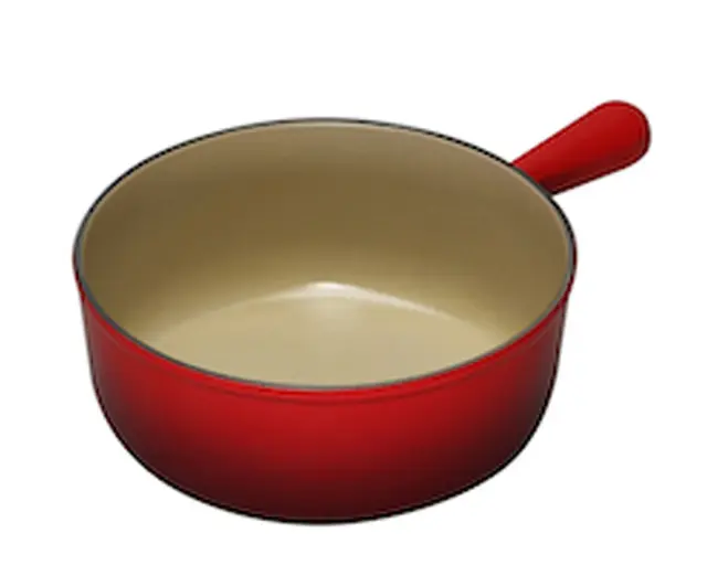 Le Creuset Caquelon en fonte émaillée 22 cm, 2,6 litres, Cerise, 20007220602460