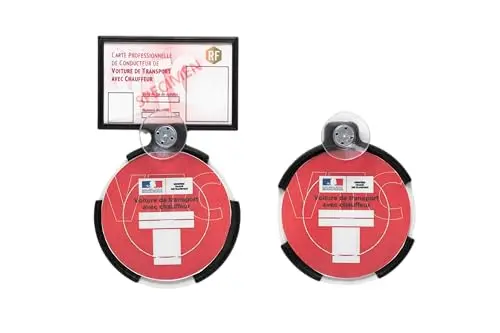 Supports Carte & Macarons VTC avec Vitres Protectrices