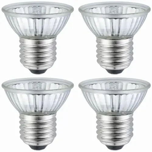 Lot de 4 ampoules chauffantes E27 75 W pour reptiles, UVA UVB, intensité variable