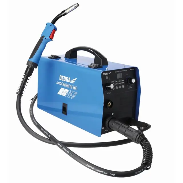 Poste à Souder Inverseur 200 A IGBT MIG/MAG, Fonction TIG et MMA, Portable et Puissant, Pour Atelier, Garage et Projets Métalliques GARDEN DEDRA DESMI201M