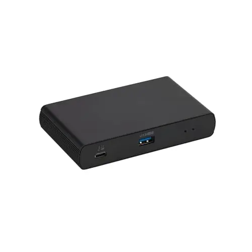 Amazon Basics Station d'accueil Thunderbolt4/USB4, 3X Downstream TBT4 (Affichage Double), 1 x USB A 3.1, Noir, 12,16 x 7,21 x 2,16 cm