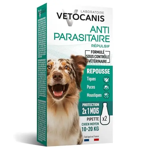 vetocanis antipuce chien 10-20 kg
