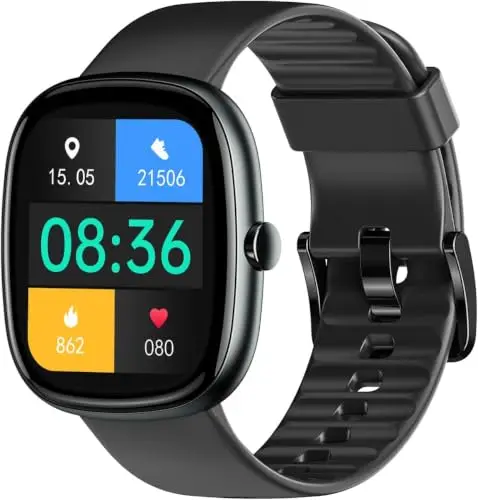 Cloudpoem Montre Podometre Non Connectée sans Bluetooth sans Application | Bracelet Non Connecté Simple Cardio Oxymetre Sonno Calories Pas Distance Etanche IP68 pour Femme Homme Enfant Personne Agee