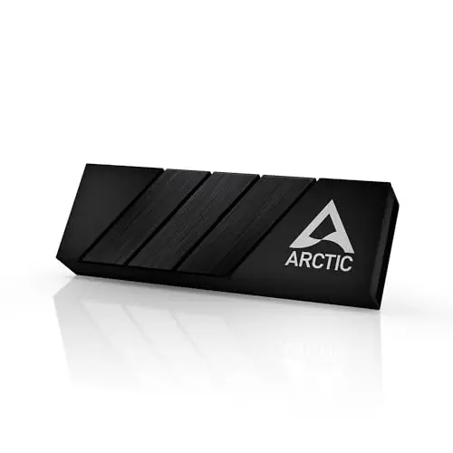 ARCTIC M2 Pro - Dissipateur thermique pour M.2 2280 SSD, avec ventilateurs ARCTIC TP-3, compatible avec PC & PS5, pour SSD simples et doubles faces - Noir