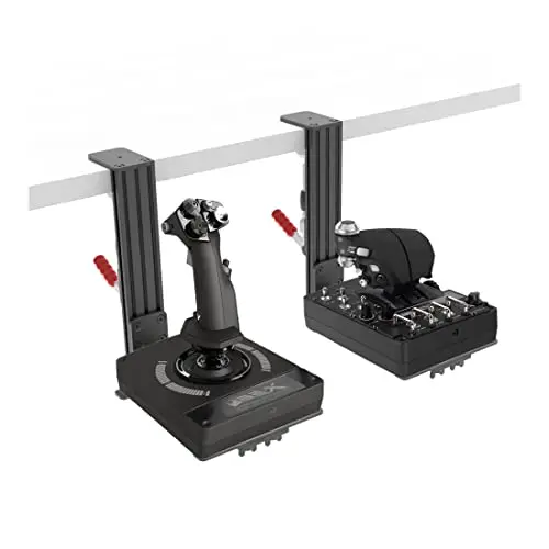 Hikig Lot de 2 Supports de Bureau pour joysticks Logitech, Thrustmaster et VKB Hotas – Compatible avec X52/X52 Pro/X56/X56 Rhino et Plus Encore
